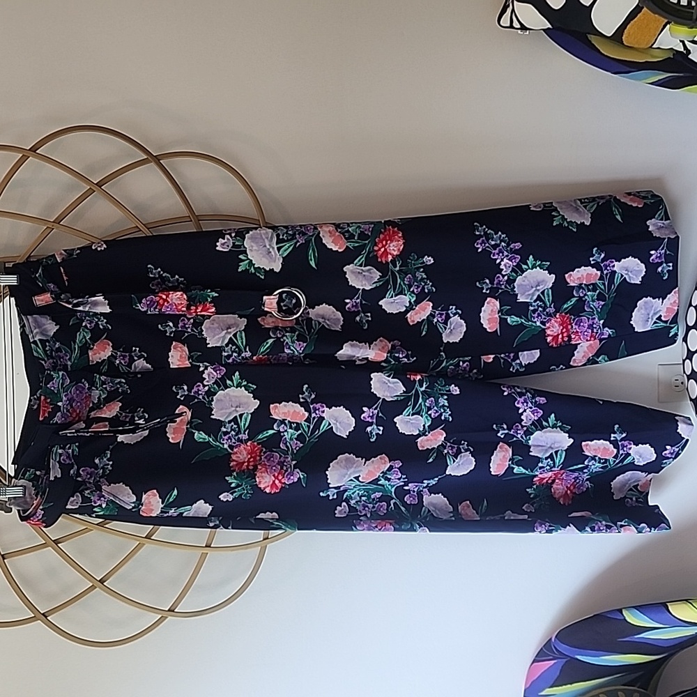 New York and Company floral palazzo pant